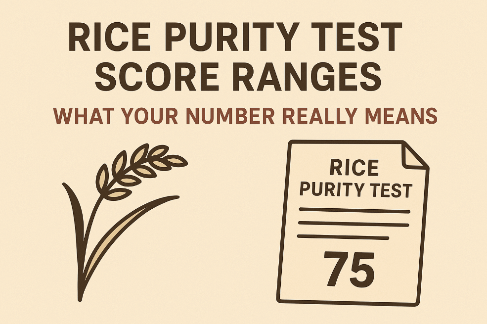 Rice Purity Test Score Ranges and Meanings